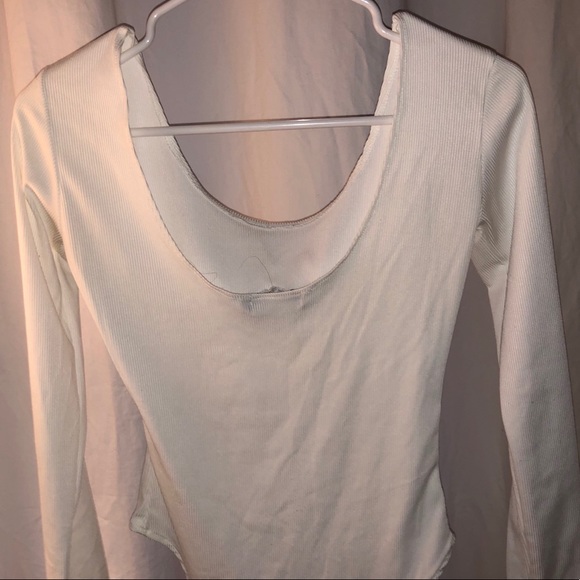 White long sleeve corset bodysuit - Picture 2 of 3